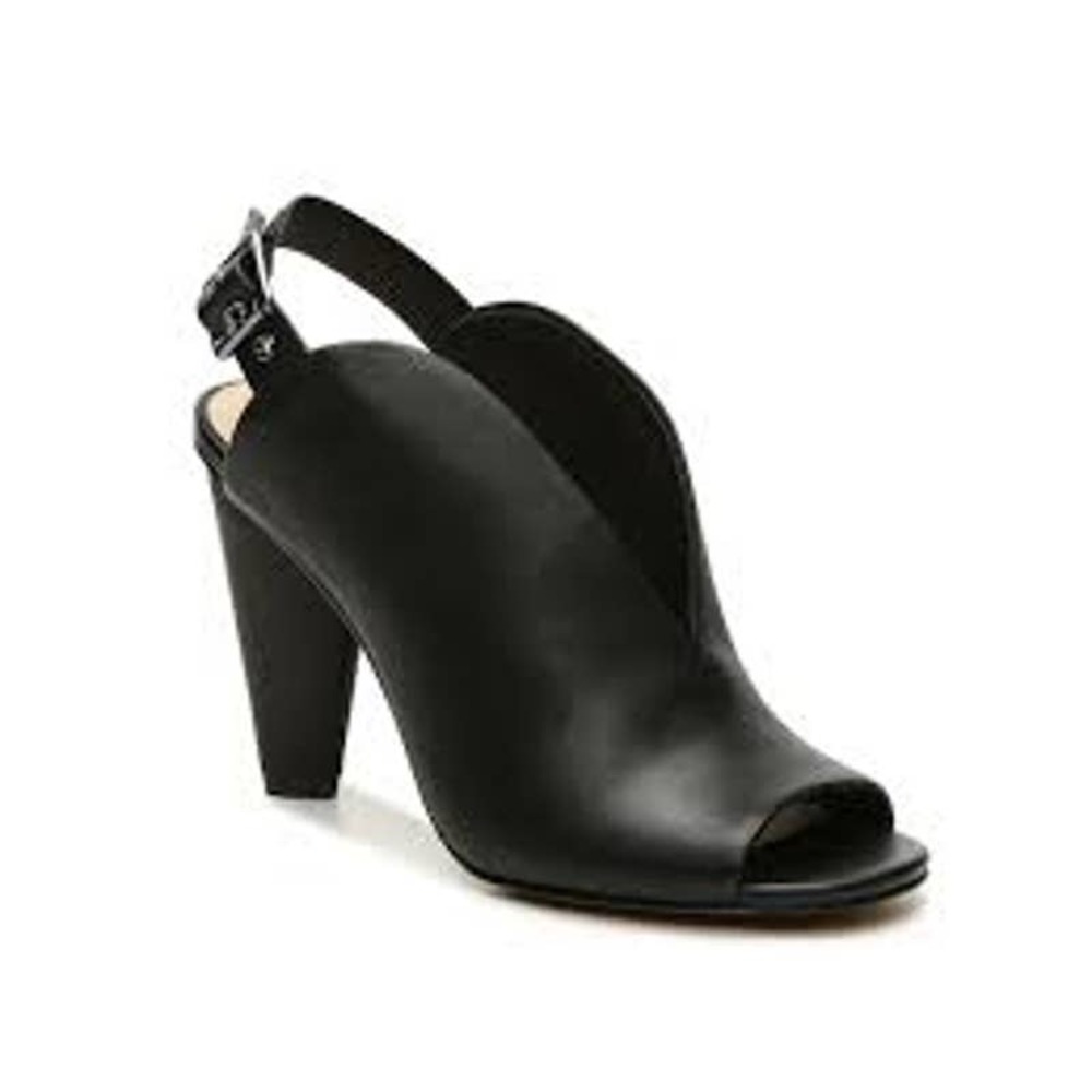 Elegant Black Women's Slingback Heels